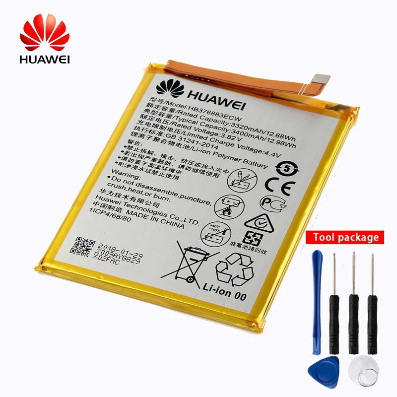 Original Huawei phone Battery for Huawei P9 Plus VIE AL10 P9plus 3400mAh HB376883ECWin Mobile