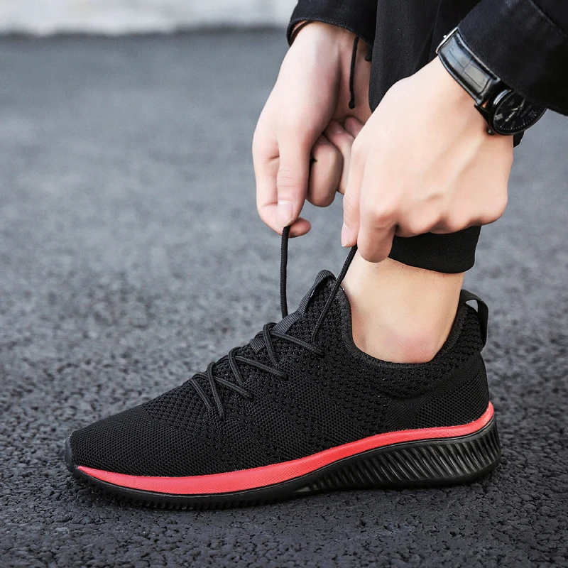 

Men Running Shoes Lightweight Mesh Air-permeable Comfortable Sports Shoes Outdoor Walking Sneakers
