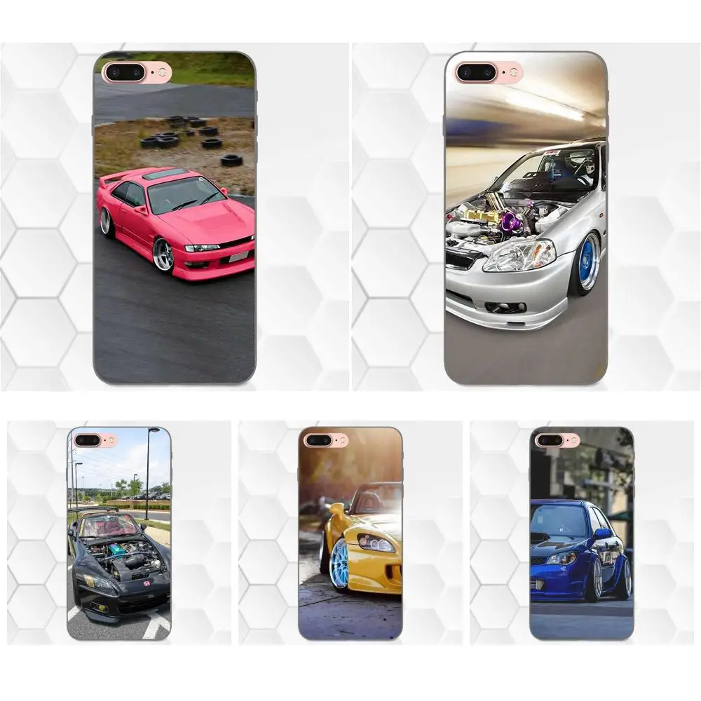 

For Huawei Honor Enjoy Mate Note 6s 8 9 10 20 Lite Play Pro P smart TPU Phone Coque Tyre Yokohama Drift Jdm Honda Nissan