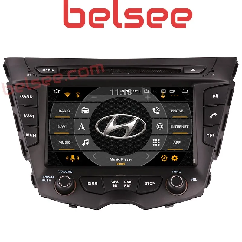 

Belsee Car Radio Multimedia GPS Android 8.0 Navigation DVD Player Octa Core Ram 4G+32G HD Scree for Hyundai Veloster 2011-2016