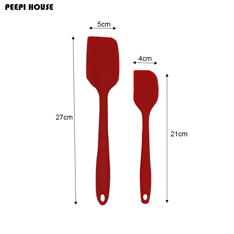 

Silicone Spatulas, Heat Resistant Non-Stick Flexible Rubber Scrapers Essential Cooking Gadget