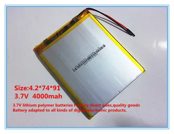 

best battery brand 3.7V,4000mAH,[427491] ( polymer lithium ion / Li-ion battery ) for tablet pc,cell phone,speaker;power bank,Th
