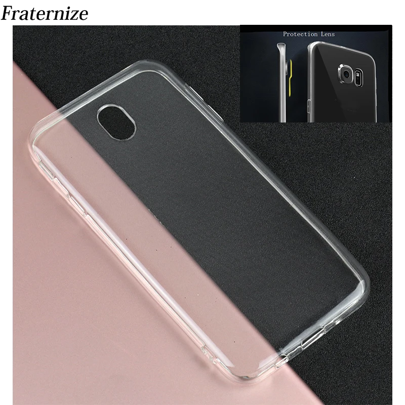 

Transparent Silicone case For Samsung Galaxy J5 2017 J530 J7 2017 J7 Pro J3 2017 EU Clear Soft TPU protection Lens Back Cover
