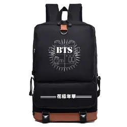 Новинка 2017 года BTS молодежи с пуленепробиваемый повседневное Корейский нейлон рюкзак для школьников и студентов любителей ветра