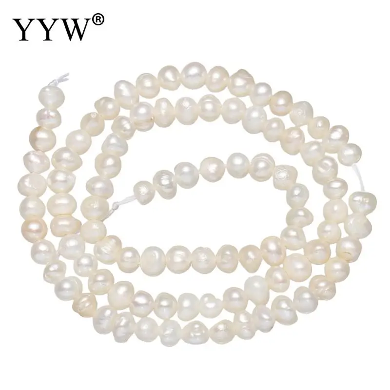 Beads For DIY Jewelry Making Necklace &amp Bracelet Gem Stone Natural Freshwater Pearl Loose white 4-5mm | Украшения и аксессуары