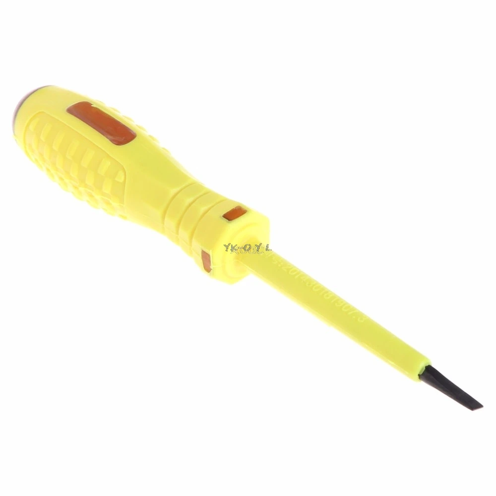 

100-500V Voltage Detector Slotted Screwdriver Electric Tester Test Pen LED Light A10 dropshipping