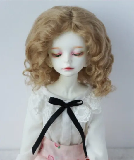 JD039 MSD прекрасный кудрявый кукольный парик 1/4 мохер BJD парики Jerryberry кукла аксессуары Смола Кукла Коллекция кукольные парики - Цвет: Ash blond M4