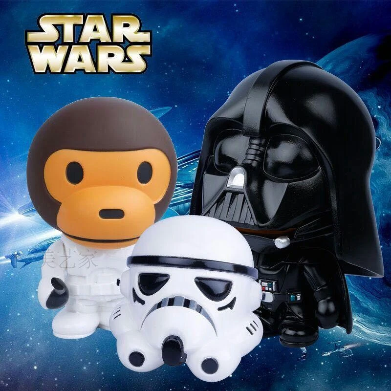 Fashion Star Wars Toys For Kids High Quality Plastic Action Figures Baby Milo Bape Model Dolls Brand Gifts Myj001