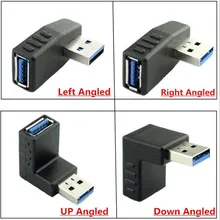 USB 3.0 extended elbow USB 3.0 AM*AF Adapter for mobile computer data cable connection usb 3 0 am to af extension cable 90cm length