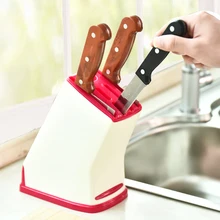 Healty Plastic Knife Hooder Kitchen Essential Storage Rack Multifunction Chopper Knife Home Daily Life Kitchen Tableware