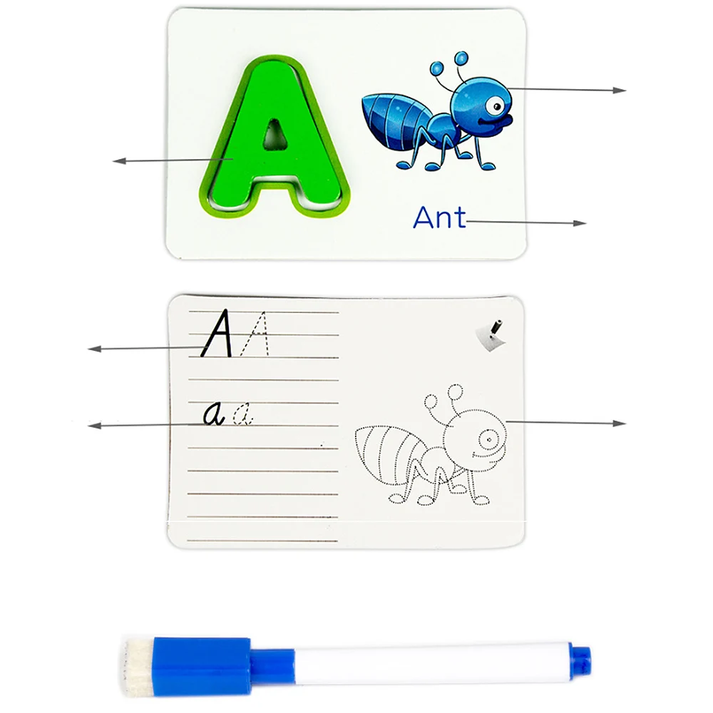 Cartão de Jogo Mais Novo Alfabetização Cartões Vocabulário Palavra Imagem Jogo Brinquedos Educativos Inglês Alfabeto Letras Aprendizagem v 13 Home & Garden