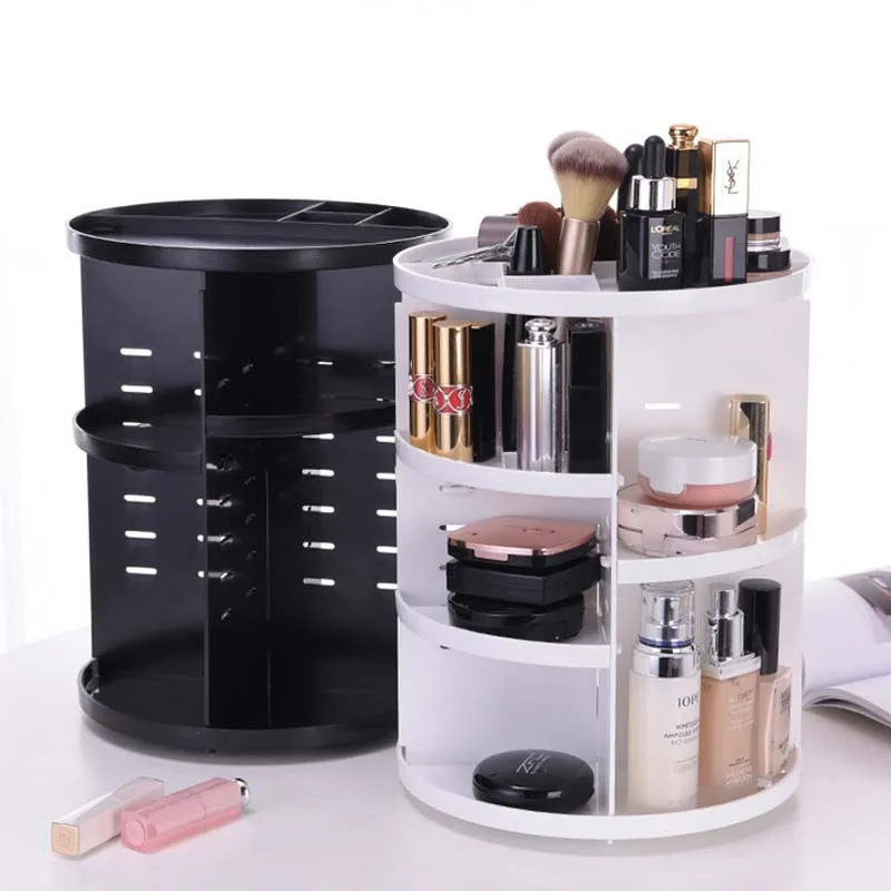 

Rotate 360 Degrees Make-up Plastic Boxes Cosmetics Boxes Makeup Organizer Storage Rack