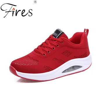 

Fires Women Running Shoes Light Lace-up Air Mesh Trend Sneaker For Woman Walking Shoes Zapatos Mujer Sports Shoes For Women