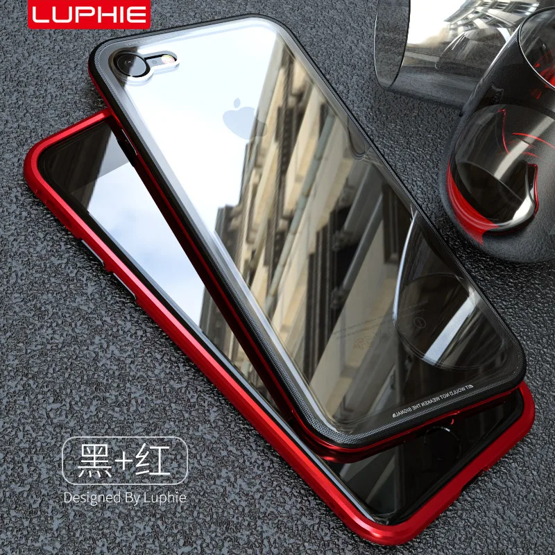 

For Apple iPhone 7 8Luxury Metal Bumper Case Tempered Cover iPhoneX Aviation Alumin Aluminum Case For coque iPhone 8 plus 7plus