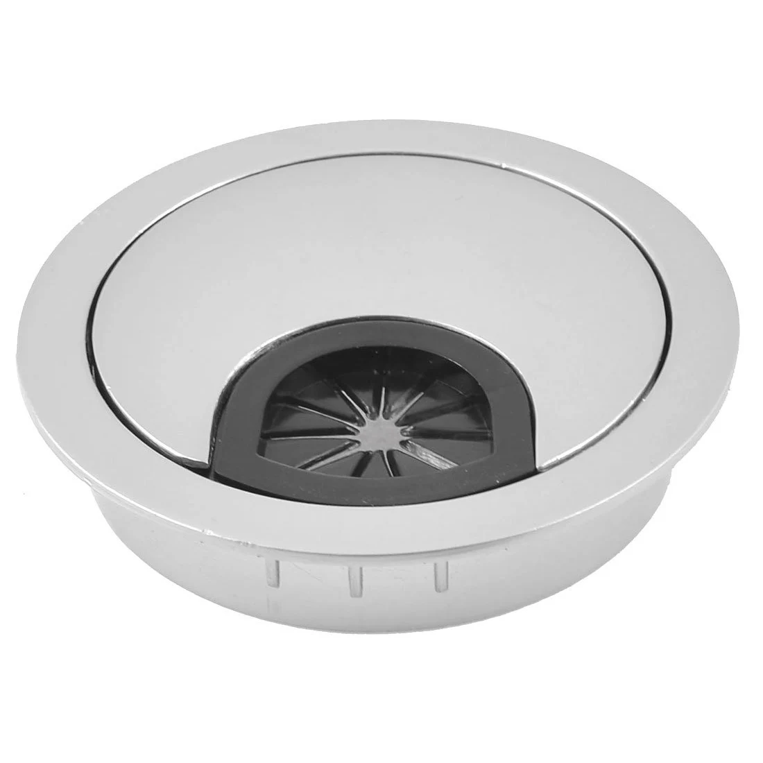 Computer Desktop 60mm Dia Circle Grommet Nesting Design Cable Hole