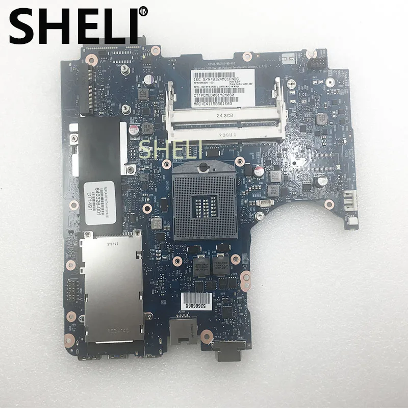 SHELI для hp 646326-001 ProBook 4430 S 4330 S Материнская плата ноутбука 100% Протестировано Бесплатная доставка