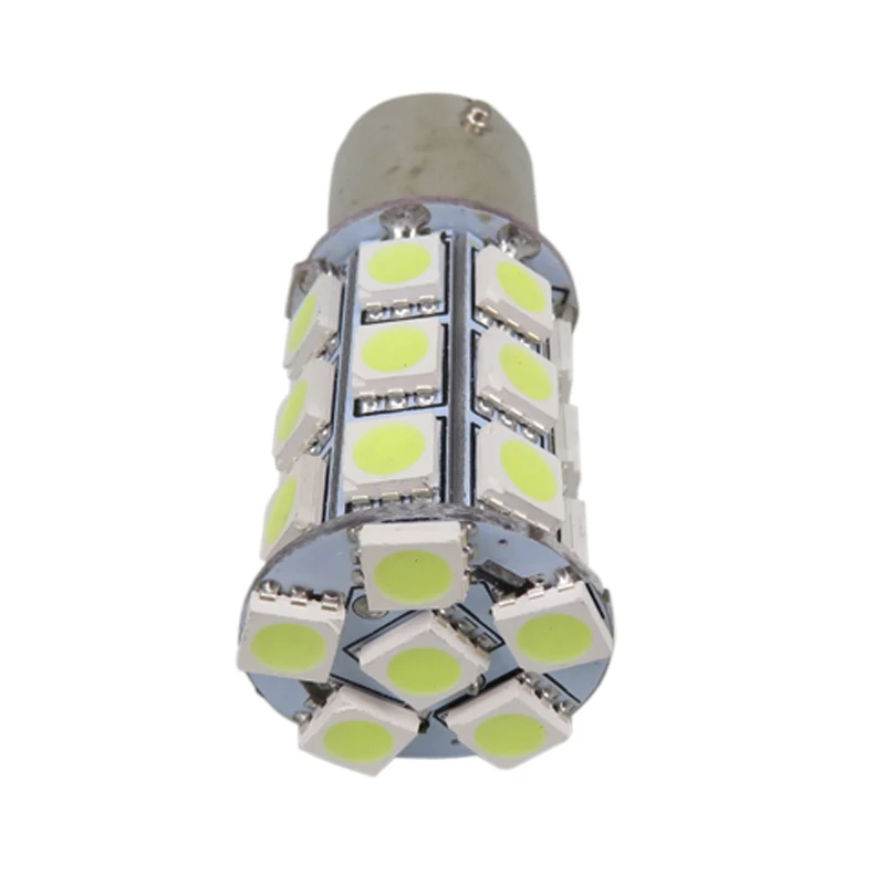 1 шт. автомобильный светодиод 1156 BA15S P21W BAU15S PY21W 5050 27 SMD белый красный желтый стоп