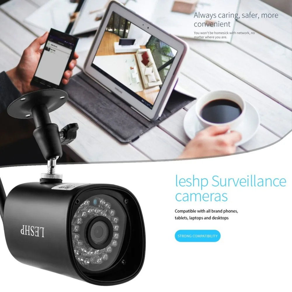 

1080P 2.0 Megapixel Progressive CMOS Sensor 36pcs IR LED With WIFI Color CCD IP Camera for Home Security