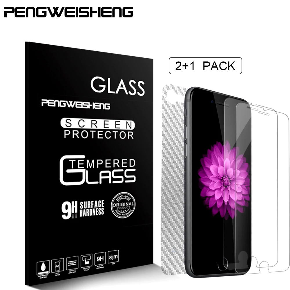 2+1pack 0.3mm Premium Tempered Glass For iPhone X 8 7 6 6s Plus Screen Protector For iPhone 7 8 X 6 6s 5 5s 10 Protective Glass