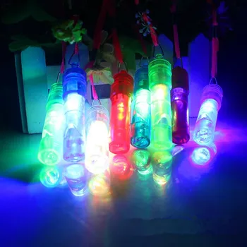 

Colorful LED Flashing Whistle Kids Children Light Up Whistles Toys Noise Maker Cheering Props Halloween Party Supplies