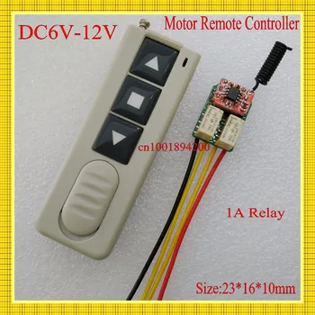 

Micro Motor Remote Controller DC 6V 7.4V 9V 12V Gearwheel Motor RC Toy Robot Mini Motor Wireless Switch Forwards Reverse M L ASK