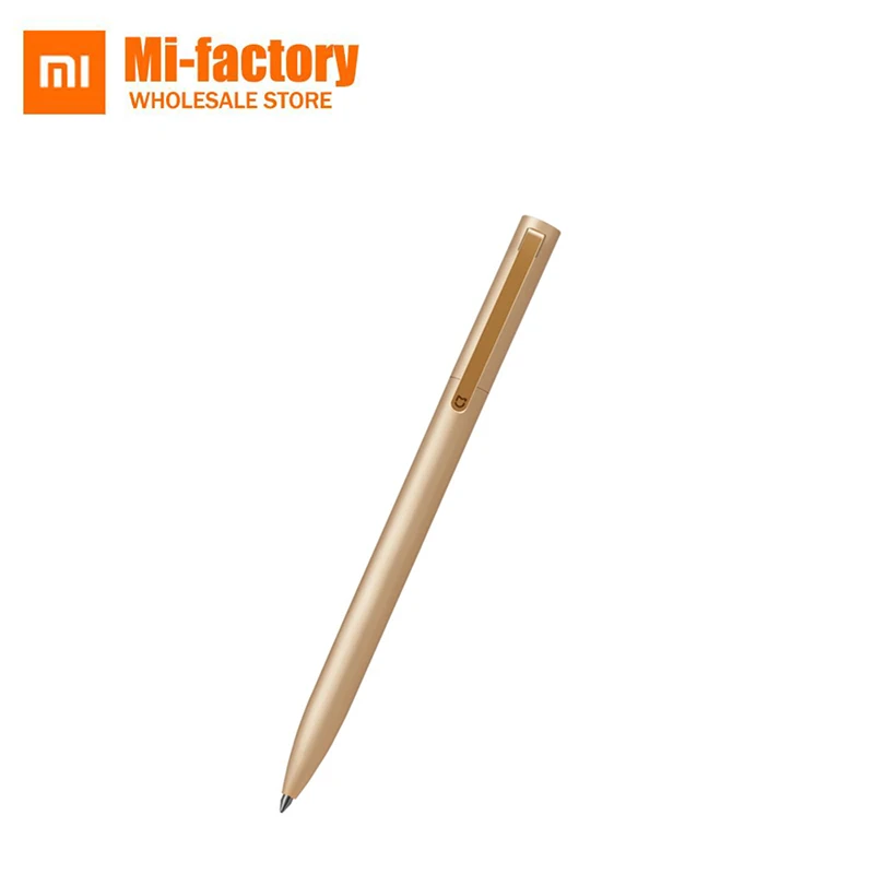 

100% Xiaomi Pens Mijia Metal Sign Pens Refill PREMEC Switzerland Imported Refill Ink Smooth Durable Writing Gold Silver