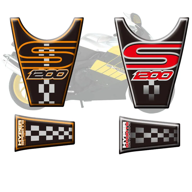 

K1200S Motorcycle 3D Fuel Tank protective sticker decals for BMW k1200 S 2004-2008 05 06 07