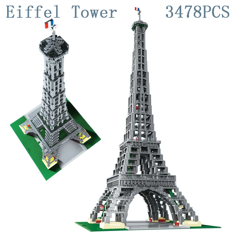 

Legoed Architectural wonder of the world The Eiffel Tower of Paris Building Block Kits Kid Legoing Toys Christmas Gift In Stock