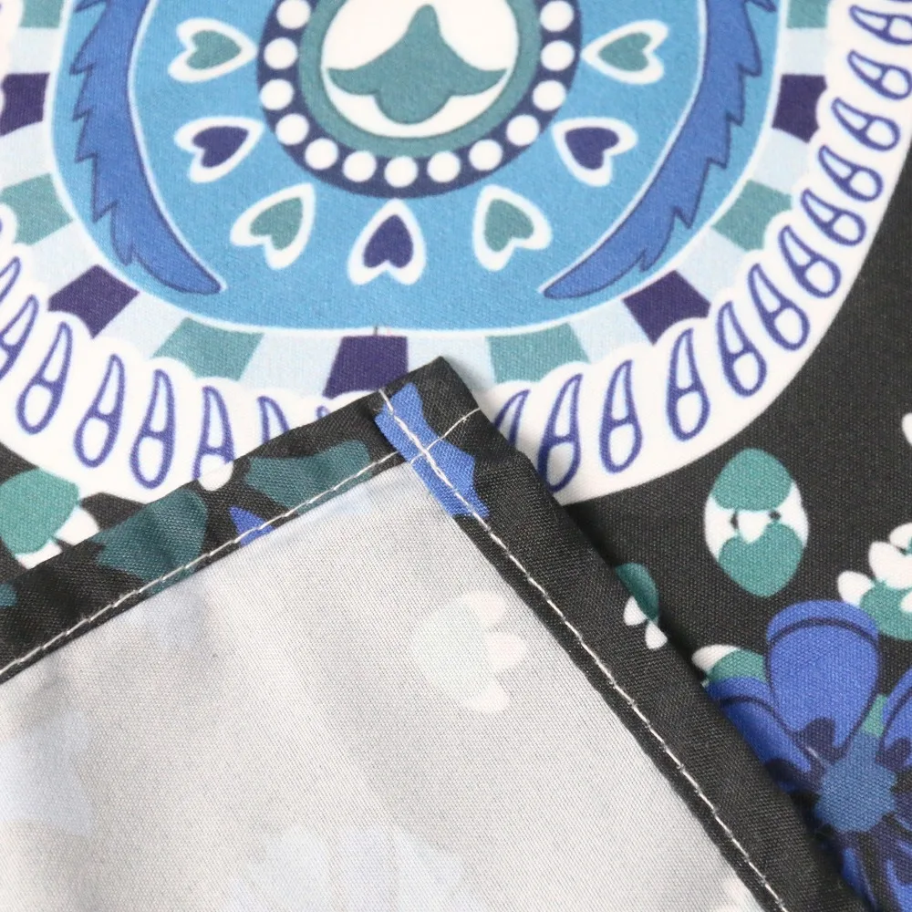 BeddingOutlet Peacock Tapestry Blue Home Textiles Mandala Tapestry Wall Hanging Bohemian Bedspread