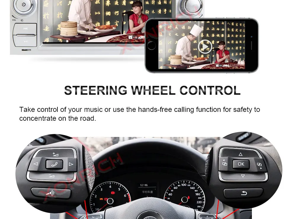 Cheap Car Multimedia Player 2Din Car Radio GPS Android 8.1 32GROM For Ford Focus 2 Mondeo 4 C-Max S-Max Ford Fiesta Kuga Fusion Galaxy 18