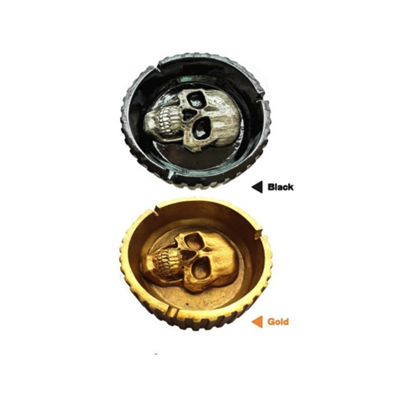 Модные горячие продажи смолы пепельница в виде черепа Винтаж Европейский и американский ремесло украшения Multi-function дорожные аксессуары