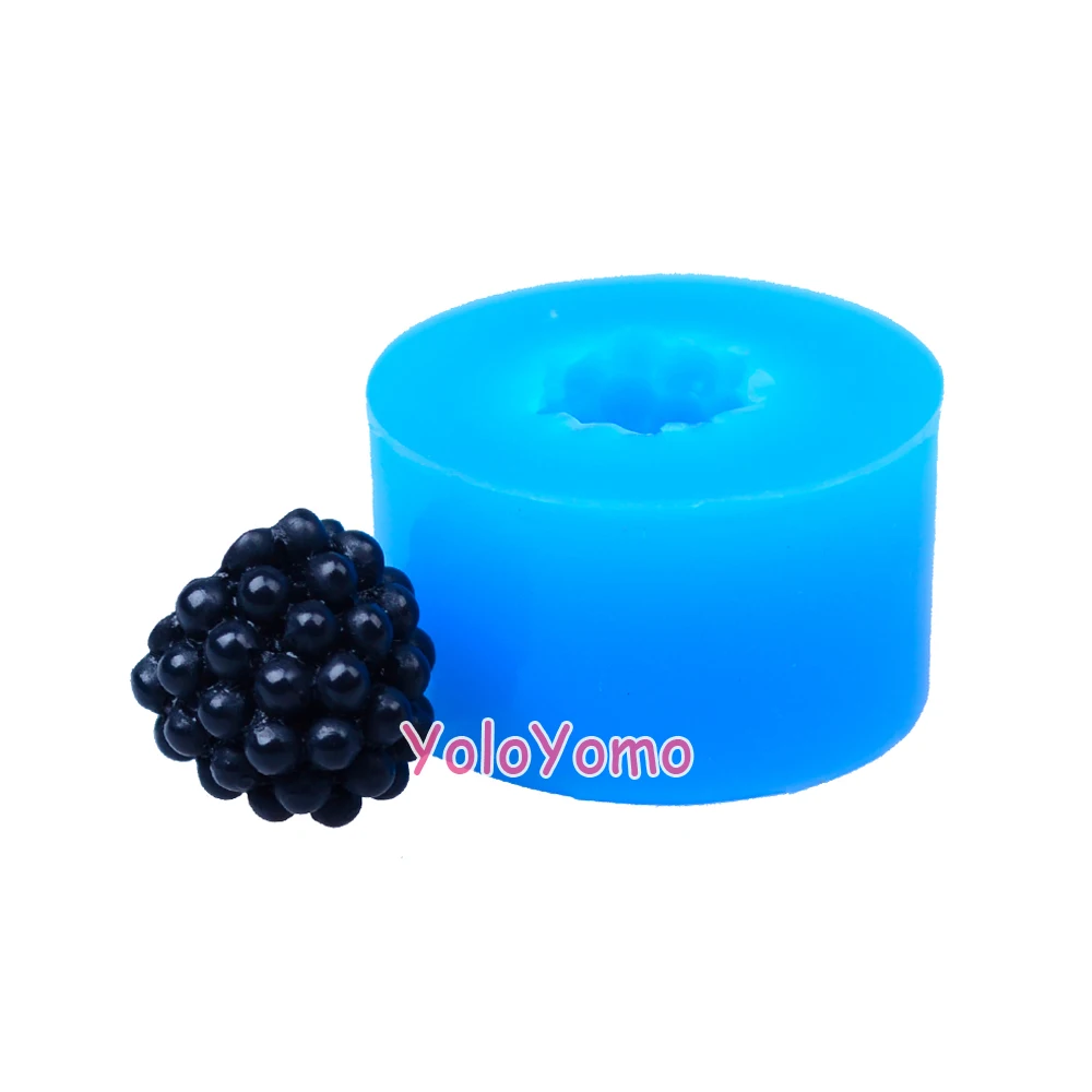 S038YL 13 3 мм 3D Blackberry силиконовая форма сладкие фрукты украшения торта помадка