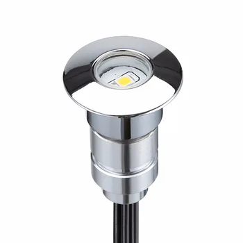 

IP67 24mm Mini LED Deck Lights 12V 0.6W Recessed LED Stairs Lamp for Outdoor Lighting Garden Path Aluminum Floor Lamps