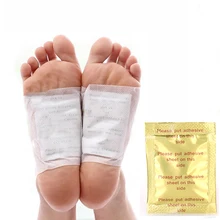 10 шт. Золото Премиум Детокс подушечки для ног органические травяные очищающие Здоровье Уход за ногами инструмент