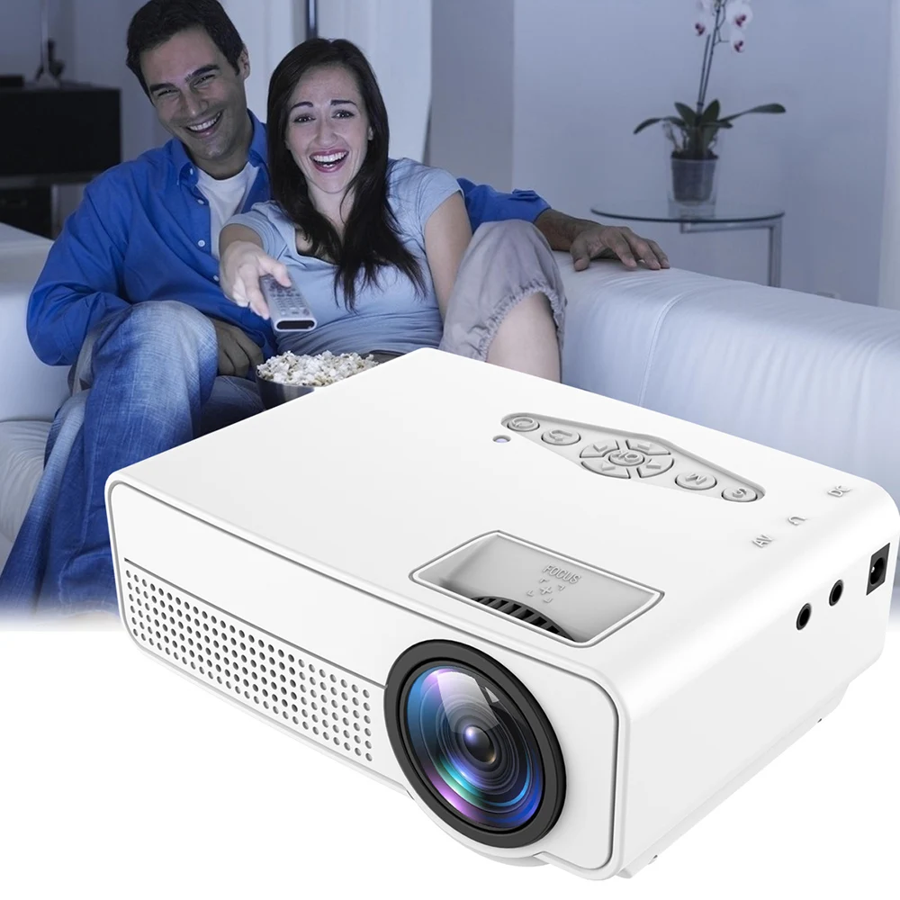 H100 Portable LED LCD Projector Home Theater ProjectorsHDMI USB Mini