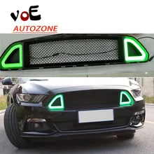 2015 2016 Mustang RTR Style ABS LED Front Racing Grill Grille for Ford Mustang