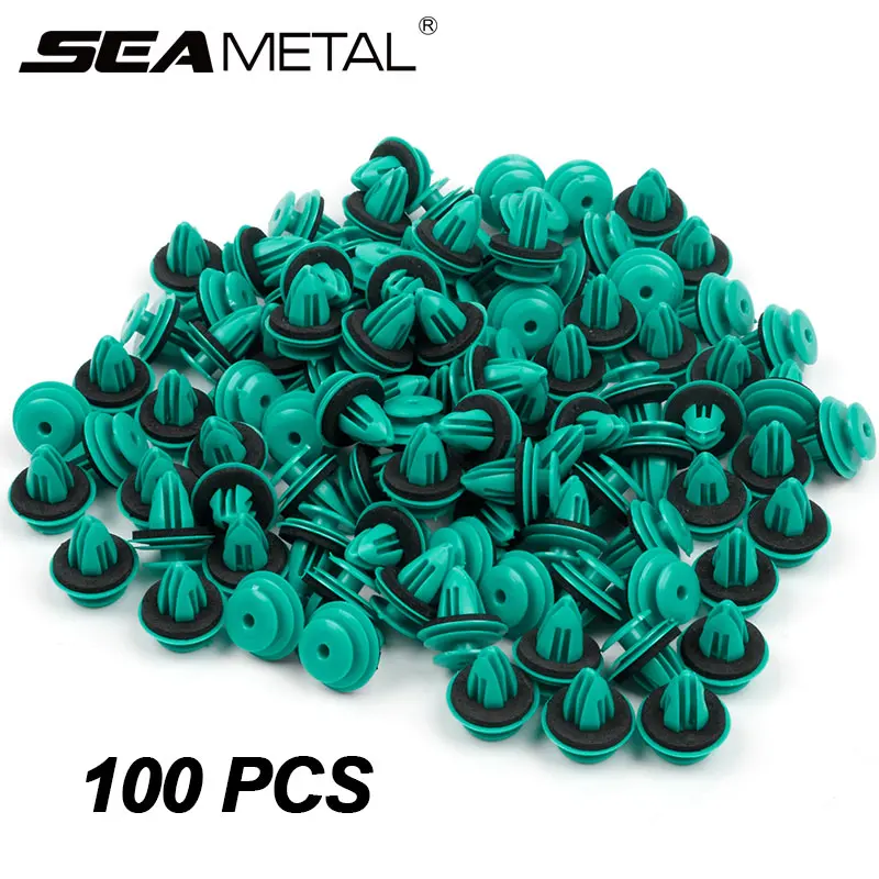 

100pcs Car Fastener Clip Bumper Door Panel Rivet Fender Buckle Universal Auto Fastener Fixed Clips Portable Clip Car Accessories