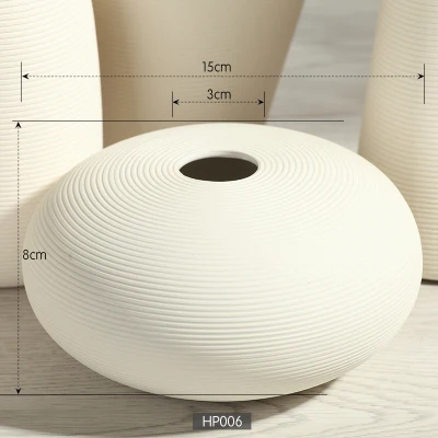 Aliexpress.com : Buy Elegant Simple Ceramic White Striped Modern Vases