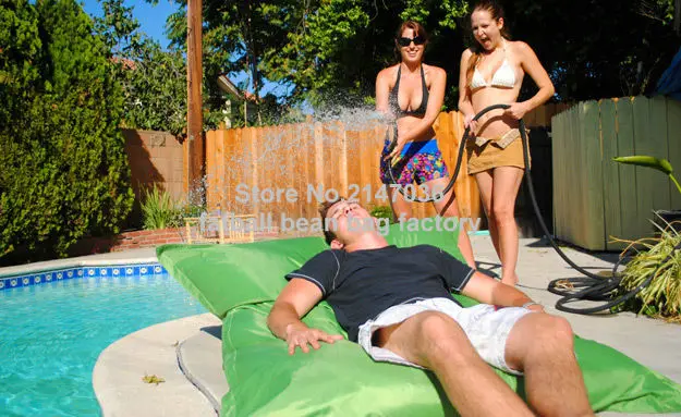 Luxurious Oversized Float Beanbag for Comfortable Pool Lounging - Accommodates Two Adults image 4