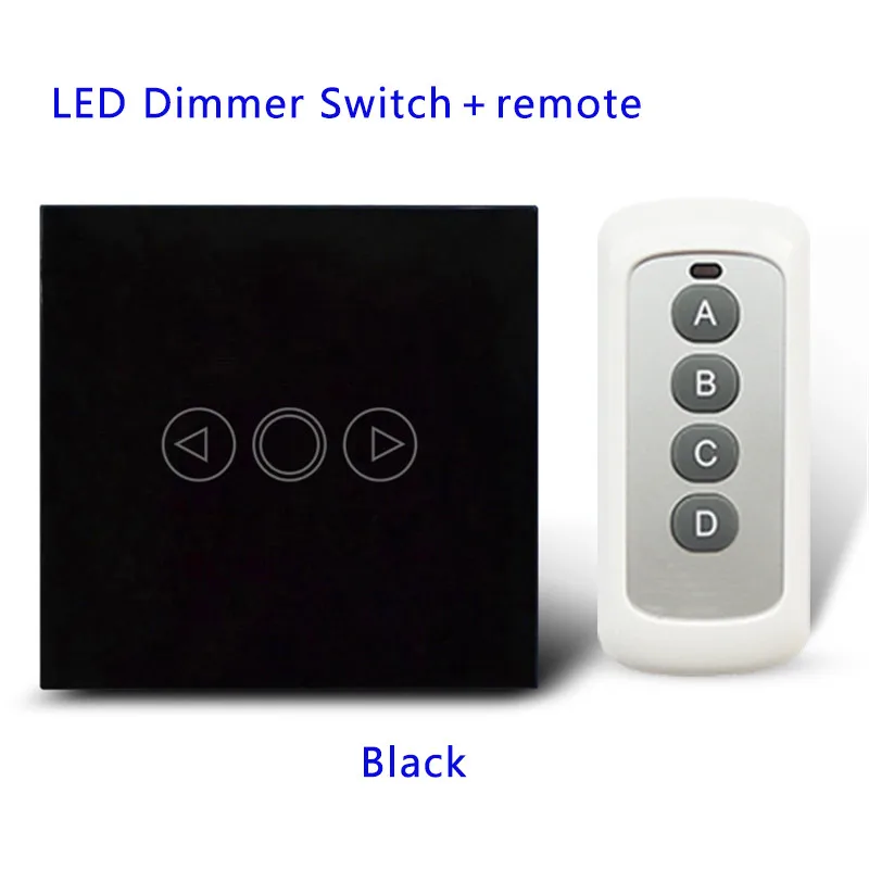 LED Dimmer Switch For Dimmable Spot Lights 1 Gang with remote,PWM Triac