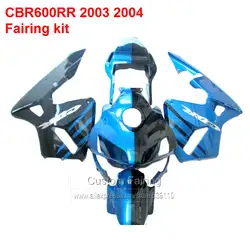 Синий металлик Обтекатели для Honda CBR600RR 03 04 пользовательские наклейки (инъекции) комплект обтекателей/xl20