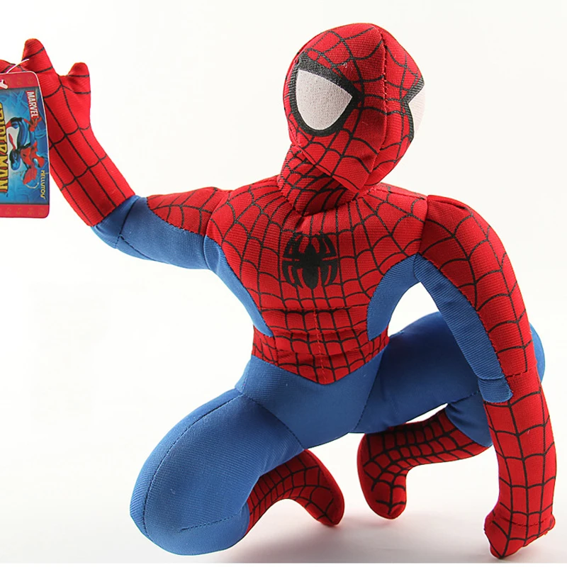 12 стилей 40 см Marvel Мстители Человек-паук Железный человек Капитан Америка Бэтмен Супермен Мягкие плюшевые игрушки куклы для детей