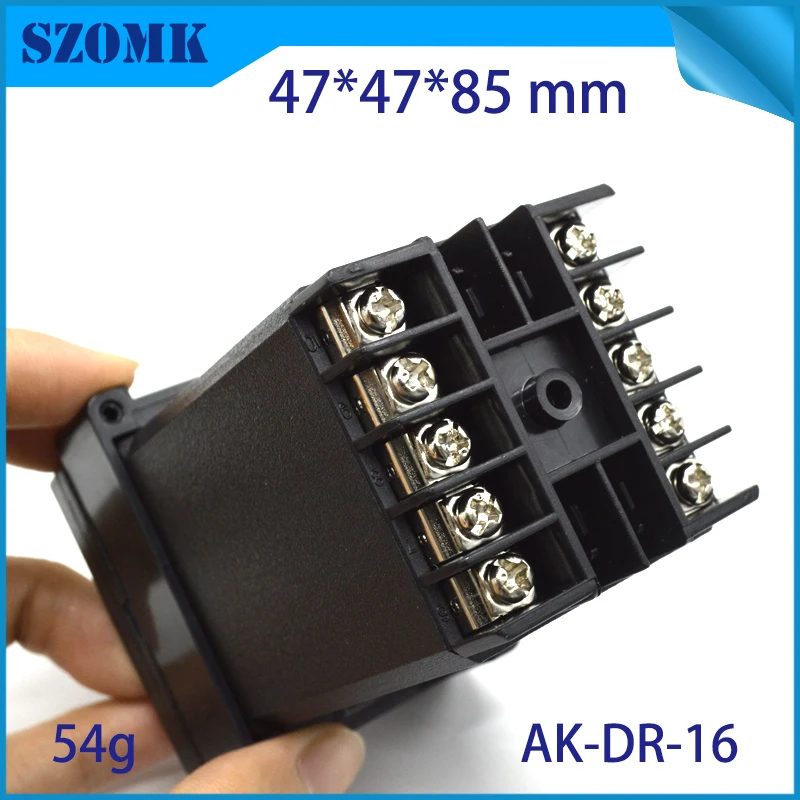 szomk plastic din rail enclosure PLC plastic box for electronics project instrument case junction box (6)