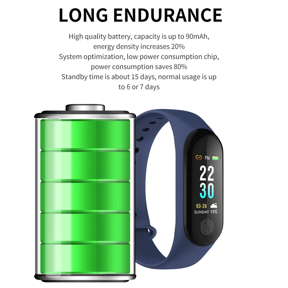 Смарт часы M3PLUS с монитором кровяного давления пульсометром Bluetooth фитнес amazfit bip ip68