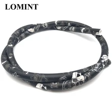 LOMINT грубая матовая отделка шланг для кальяна в стиле черепа силиконовый шланг для кальяна chicha Narguile аксессуары Китайская Фабрика 1,5 м