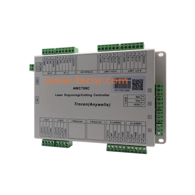 CO2 лазерный DSP контроллер системы Trocen AWC708C Lite для лазерной резки гравер, заменить AWC608