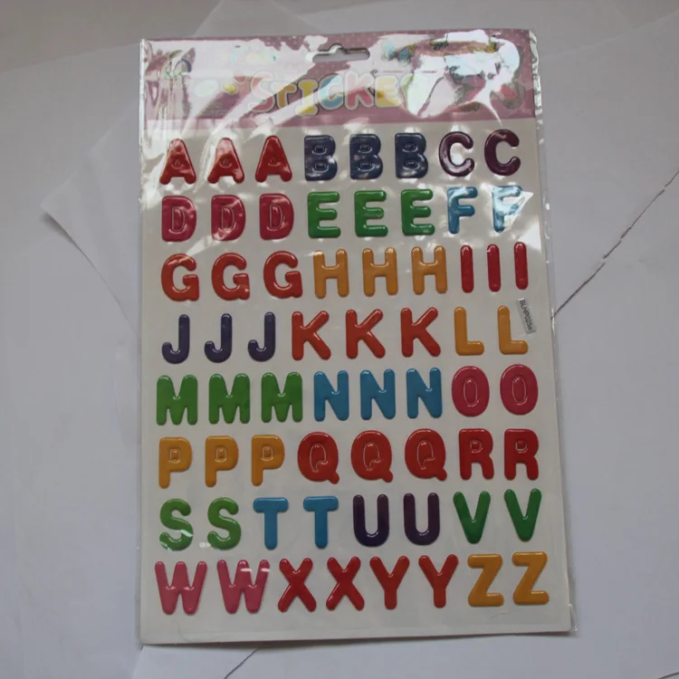 1pcs dress up girls 3D Stickers Kids Toys Cartoon Children girls dolls PVC Stickers Bubble Stickers toy WYQ (5)