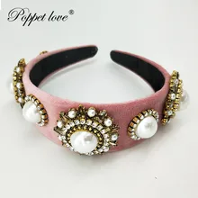 Романтический свадебный кристалл обруч для волос со стразами свадебное украшение розовая лента для волос для невесты украшения для волос женские аксессуары для волос