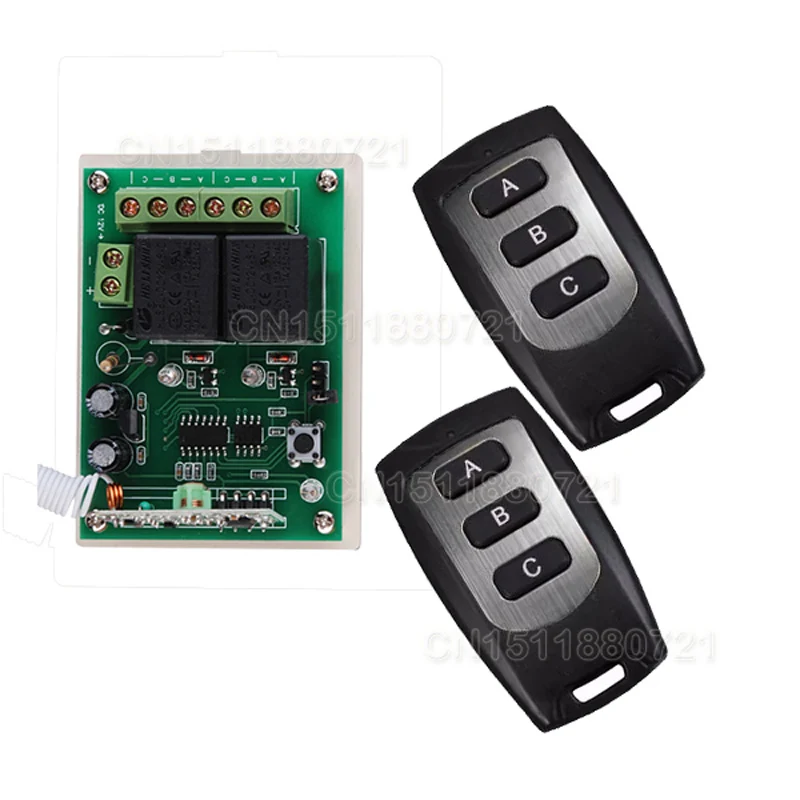 

12V RF Wireless Remote Control Switch System 315MHZ/433mhz Waterproof Light Switch With 2PCS Transmitter