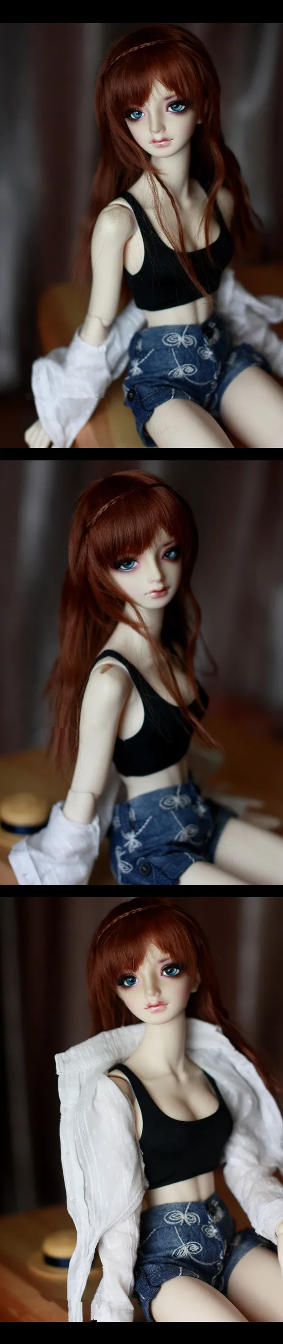 1/3 1/4 BJD черный жилет под талию для SD10/13/16/DY 1/3 1/4 BJD аксессуары для кукол SD кукольная одежда под талию